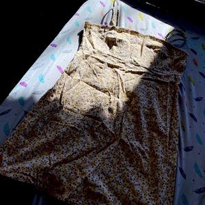 Yellow and white floral dress (never worn)